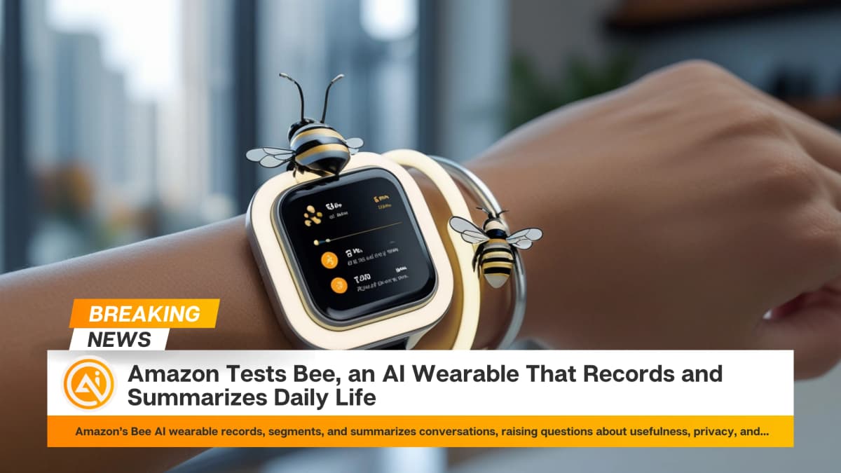 Amazon Tests Bee, an AI Wearable That Records and Summarizes Daily Life