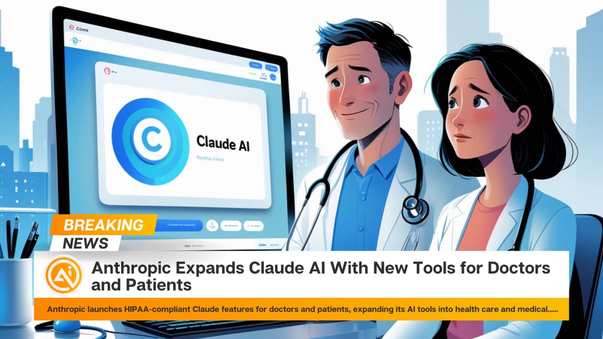 Anthropic Expands Claude AI With New Tools for Doctors and Patients