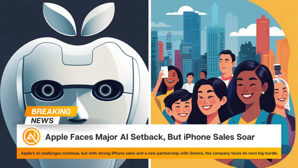 Apple Faces Major AI Setback, But iPhone Sales Soar
