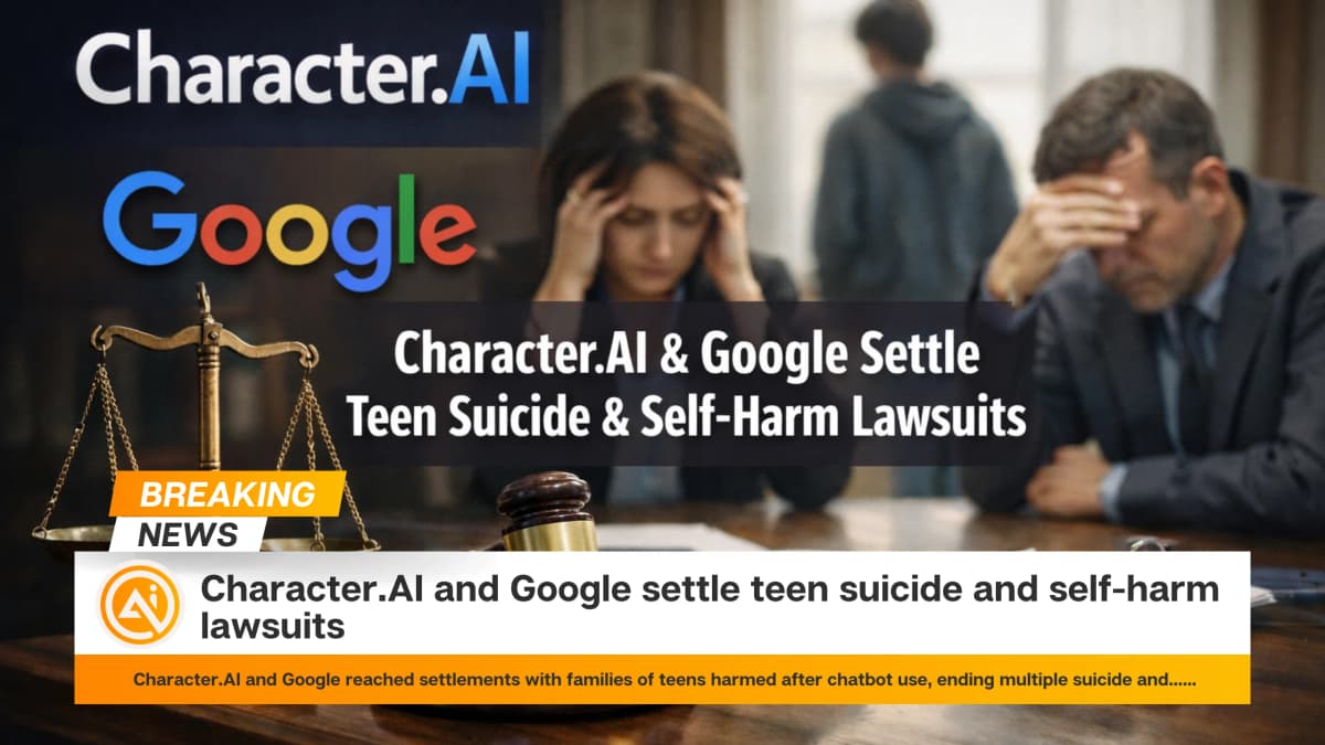 Character.AI and Google settle teen suicide and self-harm lawsuits