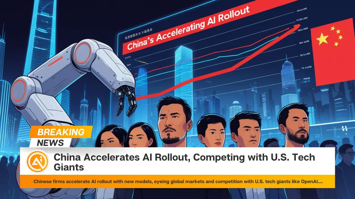 China Accelerates AI Rollout, Competing with U.S. Tech Giants