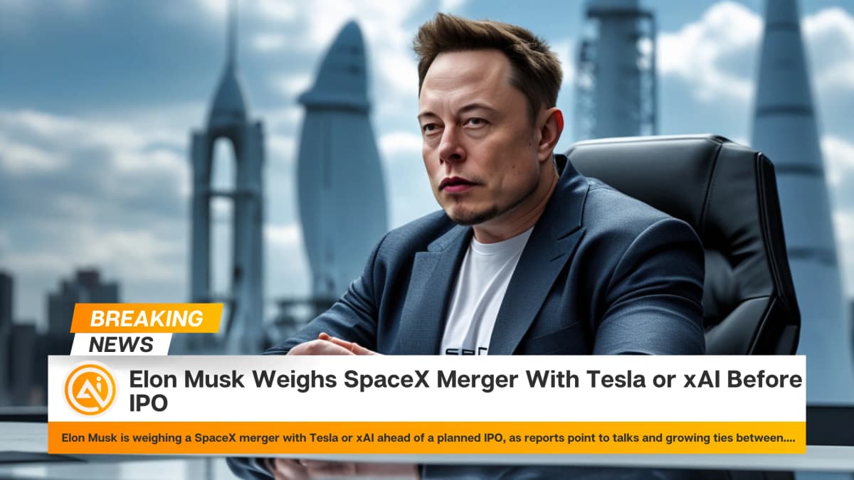 Elon Musk Weighs SpaceX Merger With Tesla or xAI Before IPO
