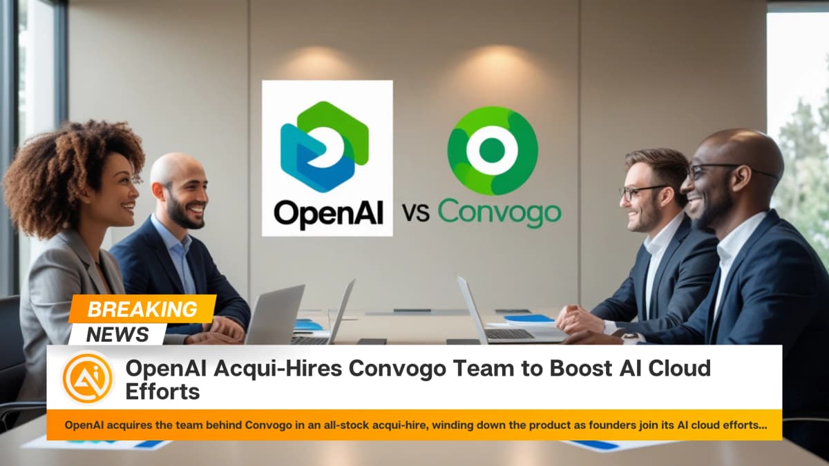 OpenAI Acqui-Hires Convogo Team to Boost AI Cloud Efforts