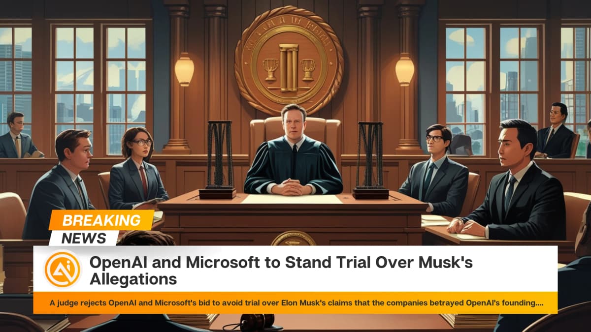 OpenAI and Microsoft to Stand Trial Over Musk's Allegations