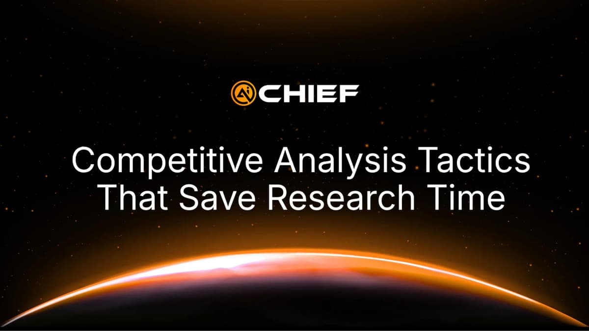 AI-Powered Competitive Analysis Tactics That Cut Research Time by 80%