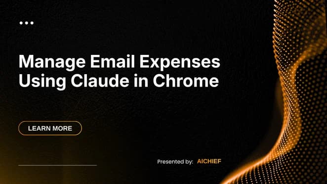 Manage Email Expenses Using Claude in Chrome