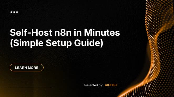 Self-Host n8n in Minutes (Simple Setup Guide)