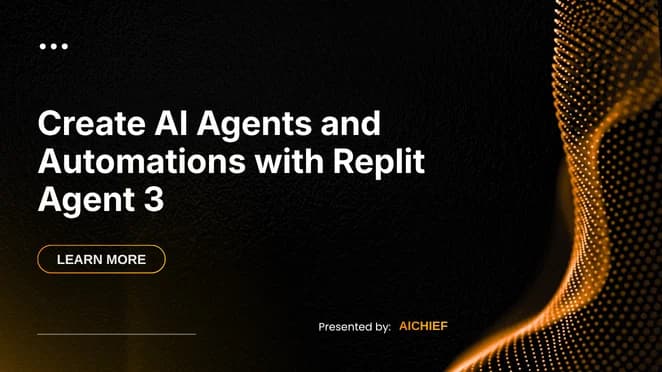 Create AI Agents and Automations with Replit Agent 3