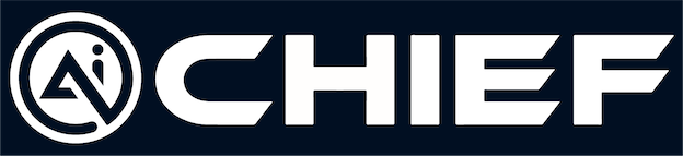 AIChief White Logo on Dark Background