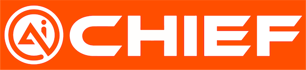 AIChief White Logo on Orange Background