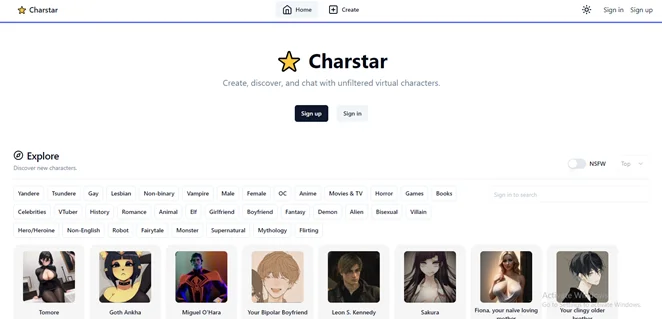 Charstar AI Innovative AI Platform