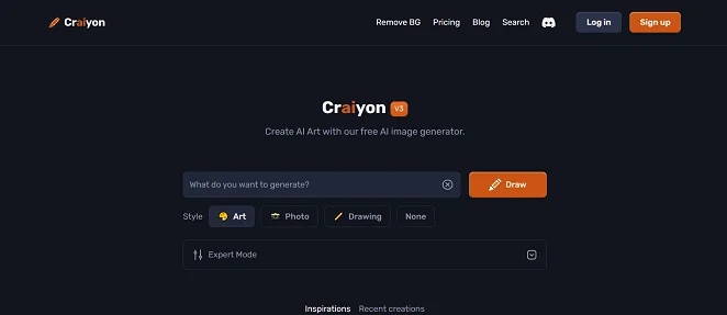 Craiyon AI-powered logo generator