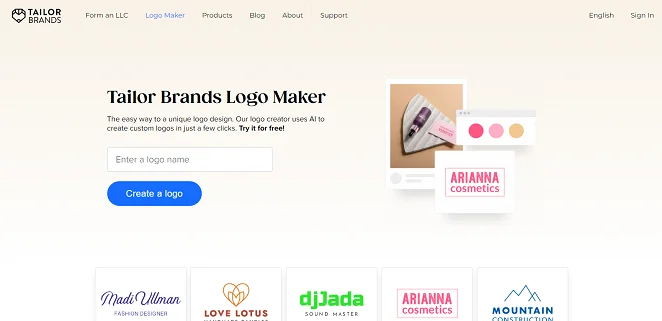 Tailor Brands Logo Maker