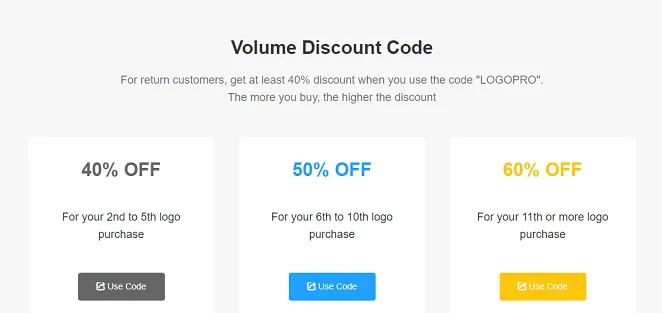 Volume Discount Code