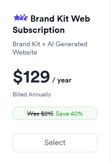 brand kit web subscription