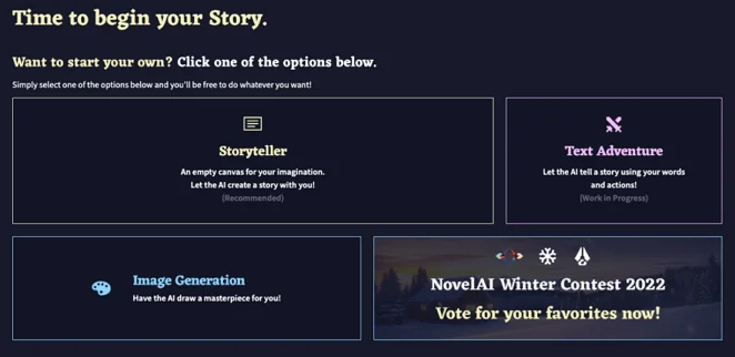 Different AI Modules of NovelAI