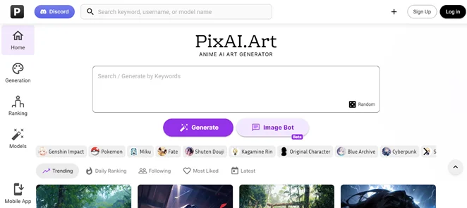 PixAI Art Generator