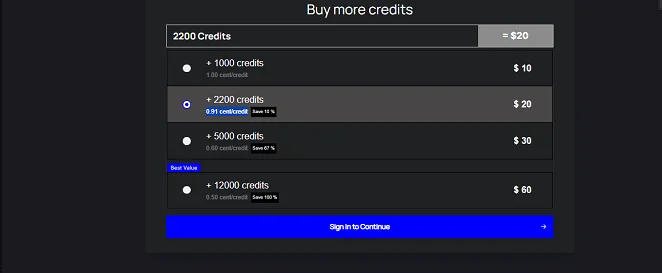 Pricing Details of FreedomGPT