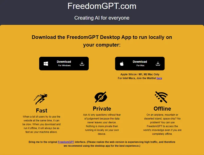 What is FreedomGPT