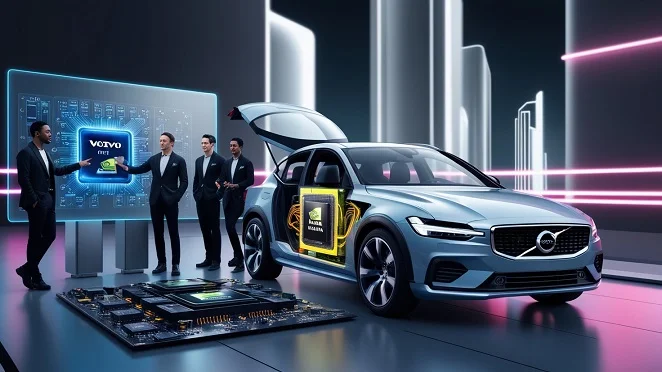 Volvo Partners with NVIDIA to Equip Future Models with Advanced AI Chips