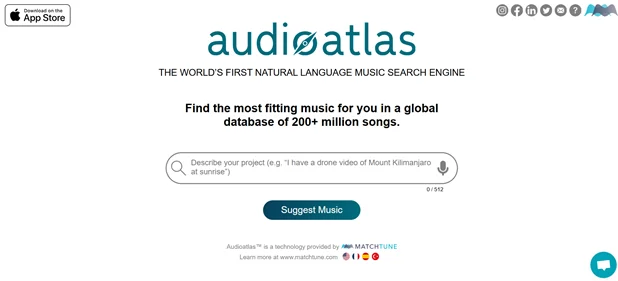 Audioatlas homepage