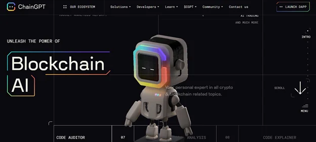 ChainGPT homepage