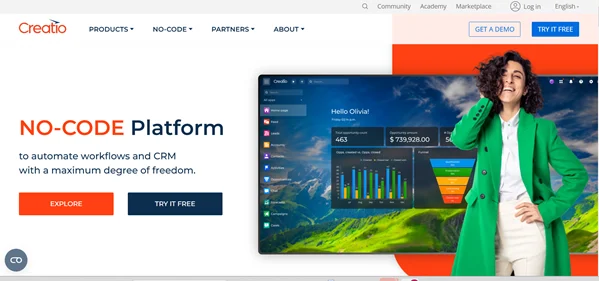 Creatio homepage