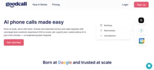 Goodcall homepage