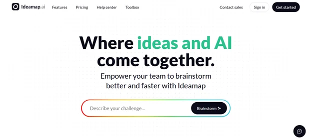 Ideamap homepage