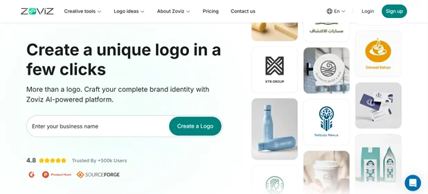 Zoviz homepage