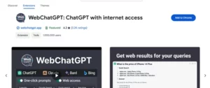 webchatgpt homepage