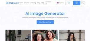 Imgtopia homepage