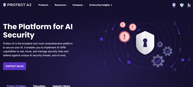 Protect AI homepage