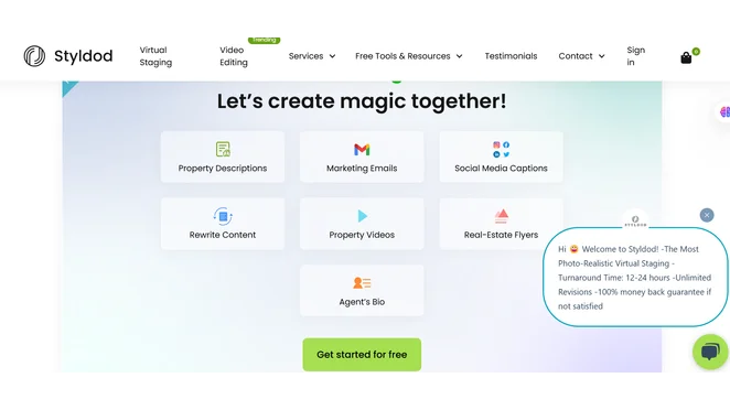 Styldod AI Marketing Hub for Real Estate