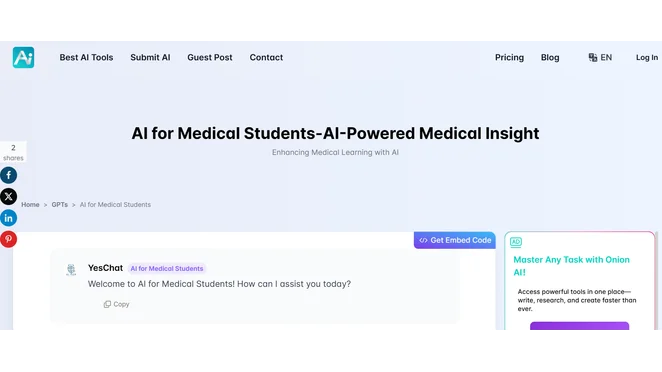 YesChat AI For Medical Students