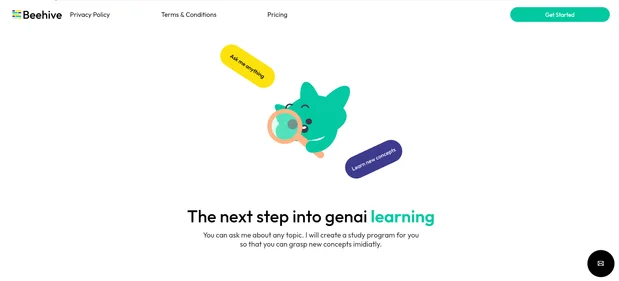 Beehive homepage