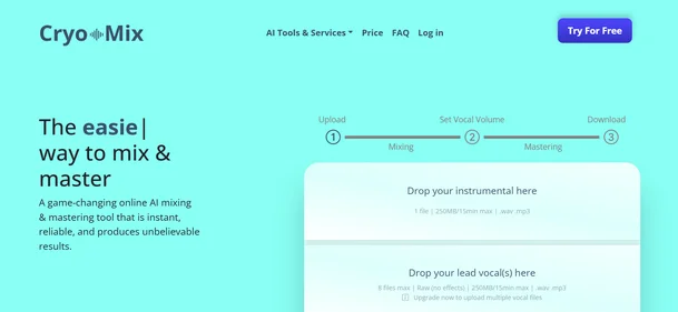 Cryo Mix homepage