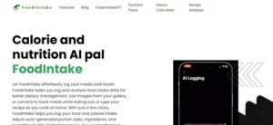 FoodIntake homepage