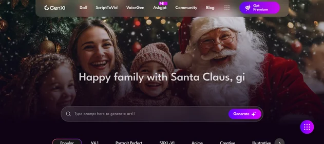 Genxi AI homepage