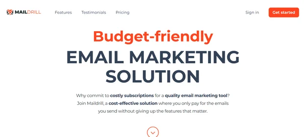 Maildrill homepage