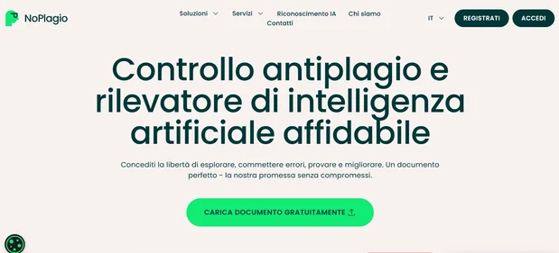 Noplagio homepage
