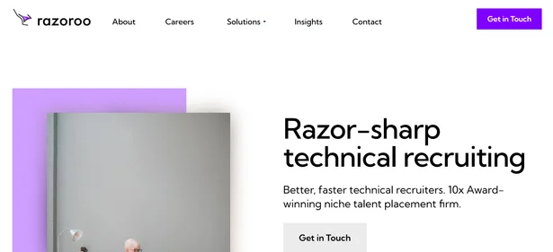 Razoroo homepage