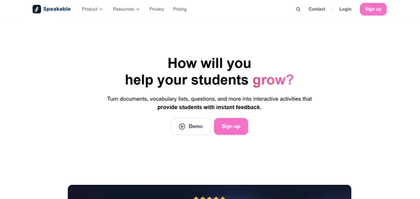 Speakable homepage