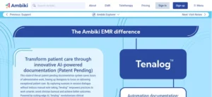 Tenalog homepage