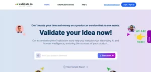 Validatr homepage