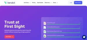 Vendict homepage