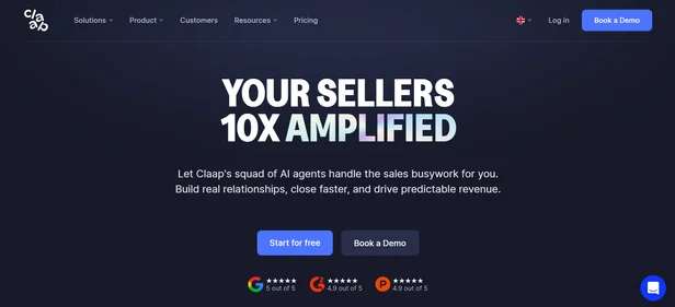 Claap 2.0 homepage