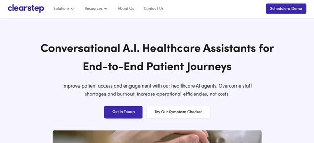 Clearstep Health homepage