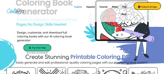 Colorin AI homepage