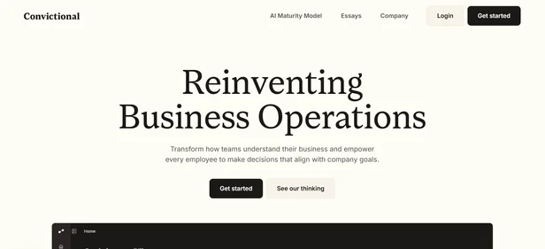 Convictional homepage
